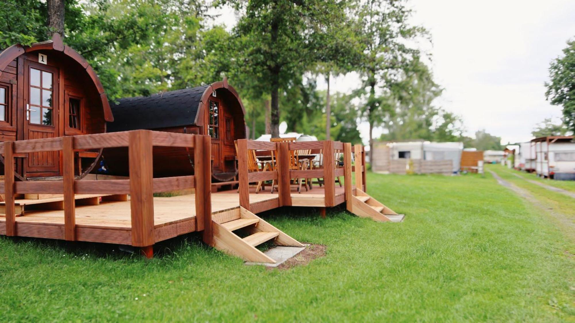Campingplatz Koberbachtalsperre - Campingfass Mieten Langenbernsdorf Экстерьер фото
