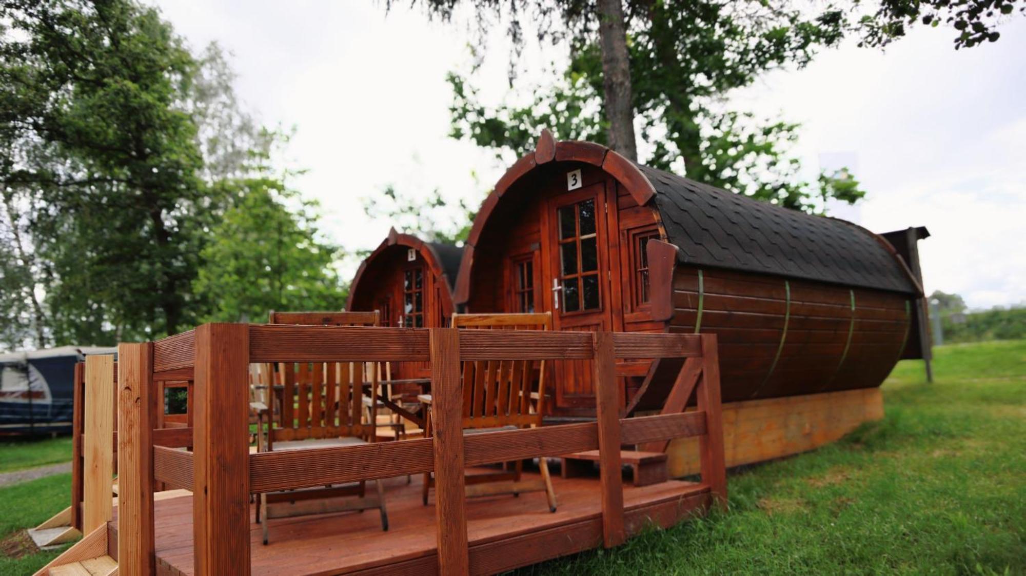 Campingplatz Koberbachtalsperre - Campingfass Mieten Langenbernsdorf Экстерьер фото