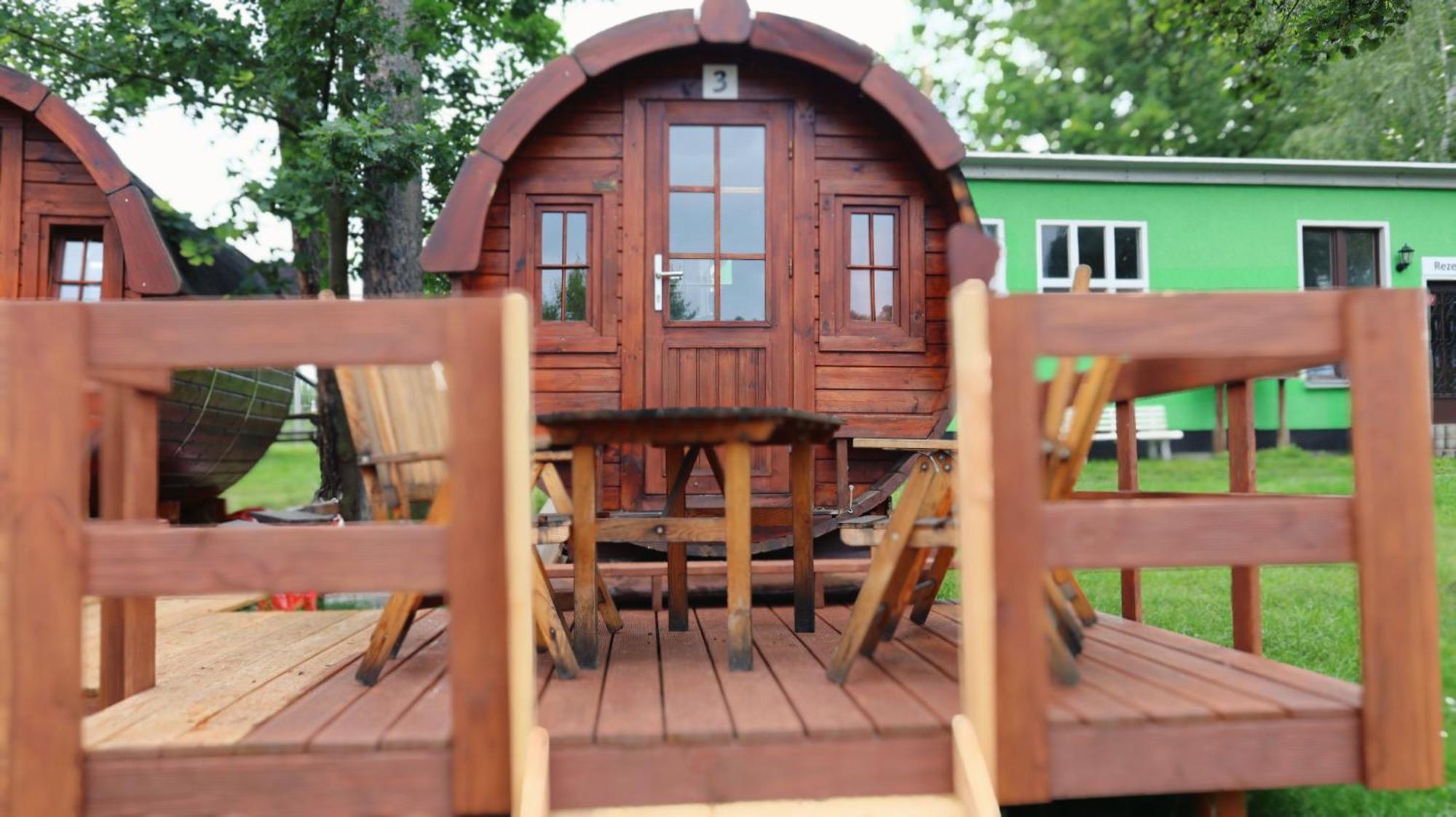 Campingplatz Koberbachtalsperre - Campingfass Mieten Langenbernsdorf Экстерьер фото