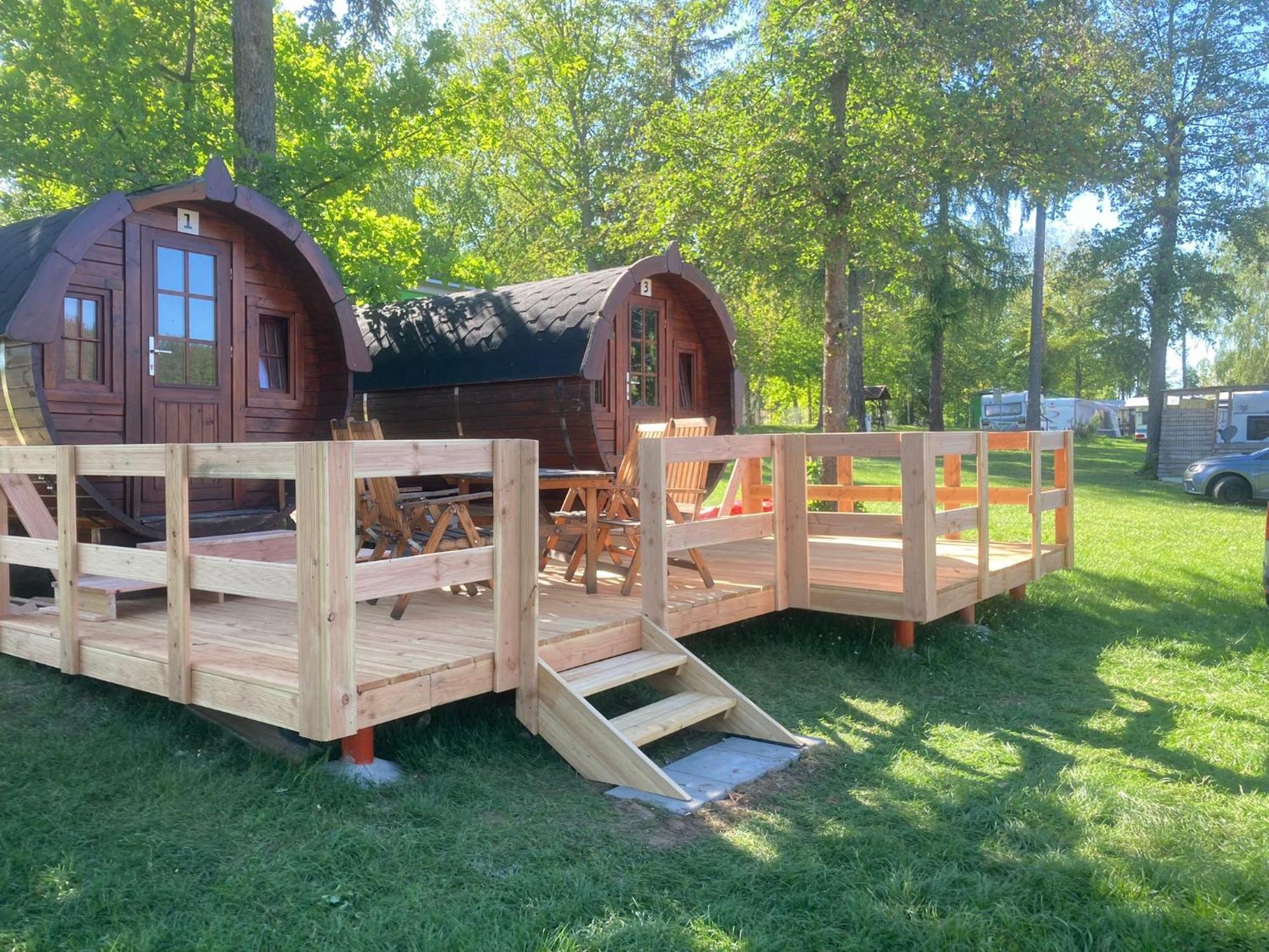 Campingplatz Koberbachtalsperre - Campingfass Mieten Langenbernsdorf Экстерьер фото