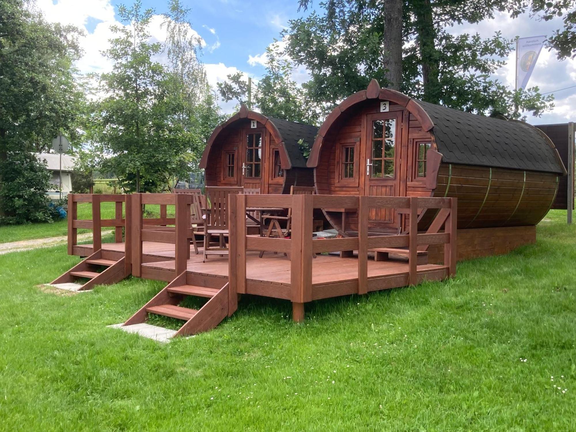 Campingplatz Koberbachtalsperre - Campingfass Mieten Langenbernsdorf Экстерьер фото