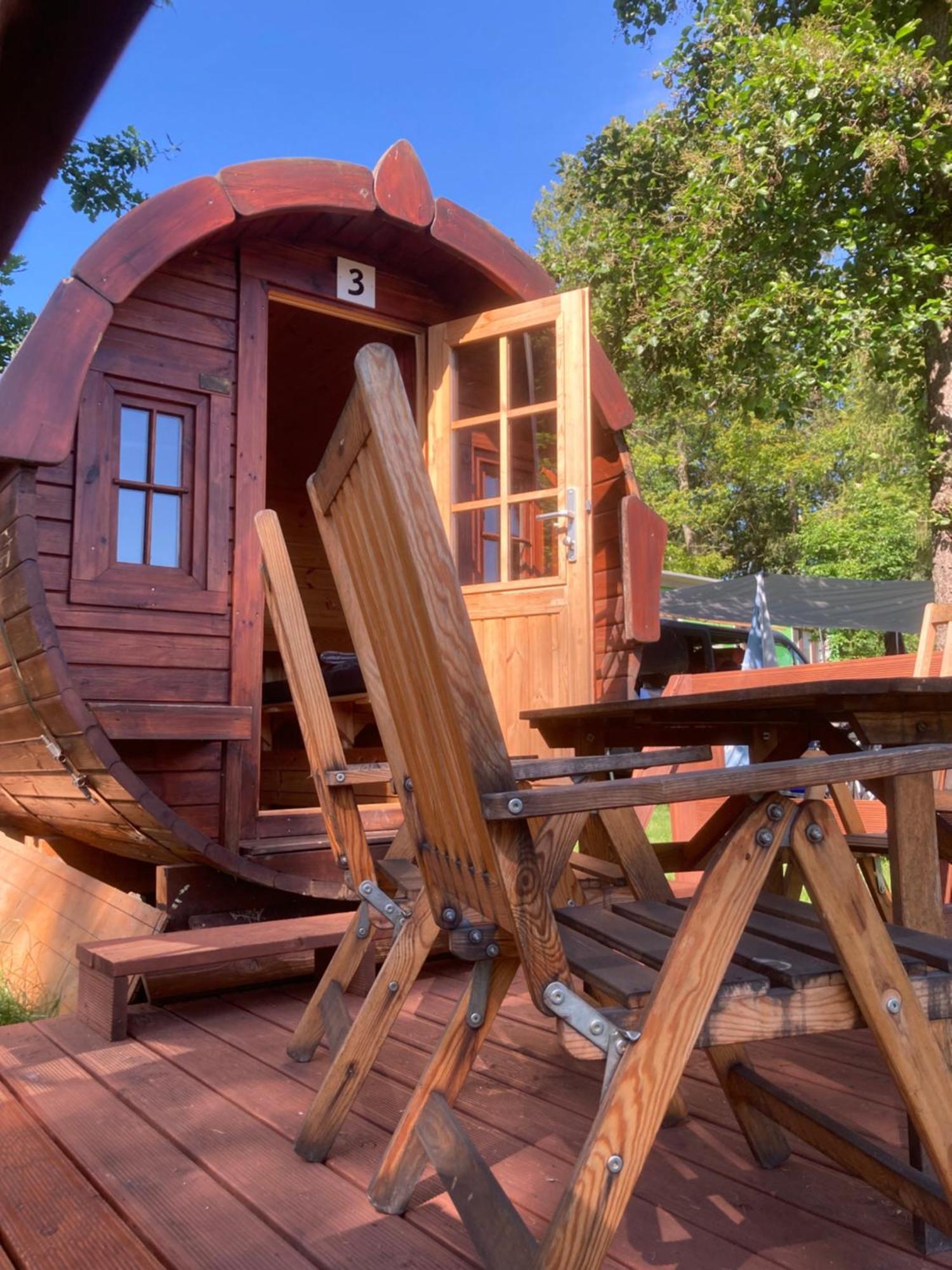 Campingplatz Koberbachtalsperre - Campingfass Mieten Langenbernsdorf Экстерьер фото