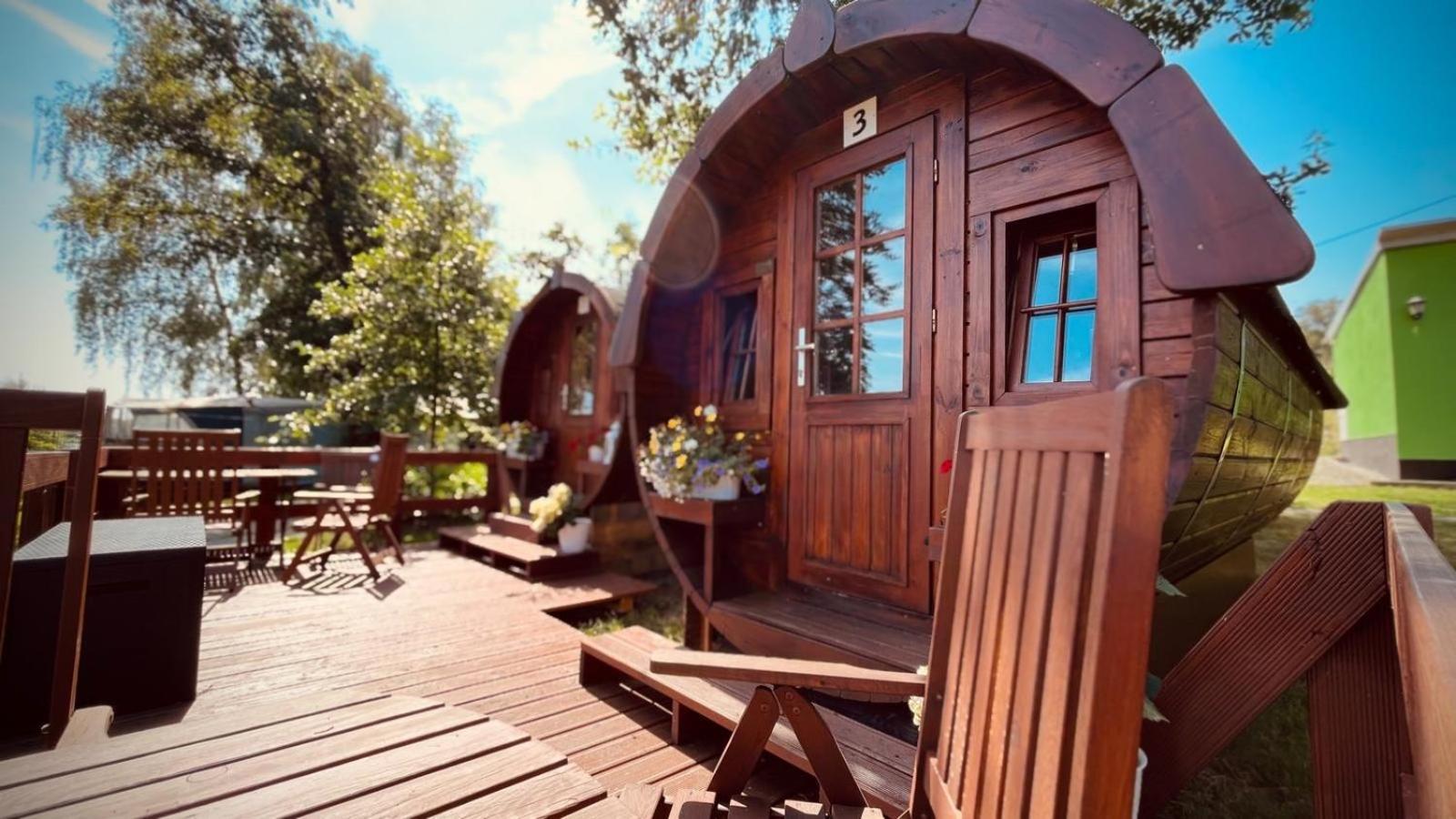 Campingplatz Koberbachtalsperre - Campingfass Mieten Langenbernsdorf Экстерьер фото